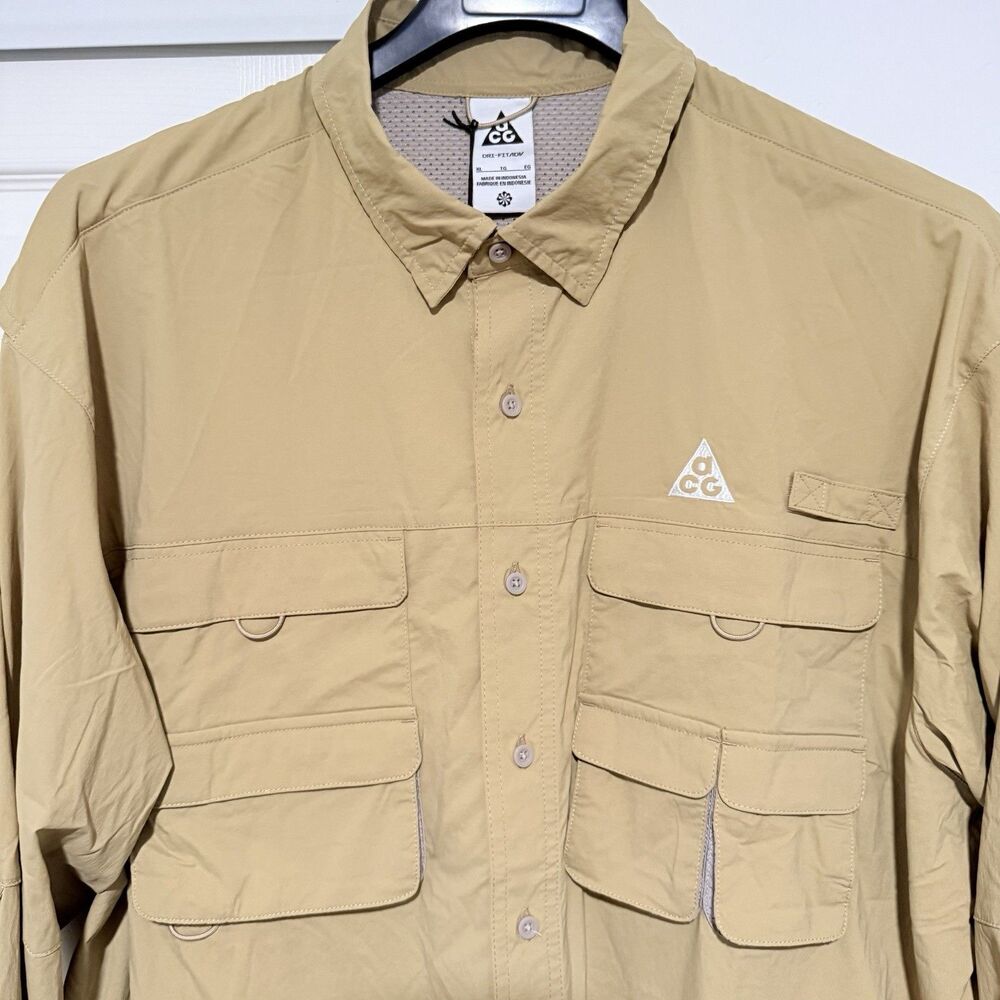 Nike ACG Men’s DRI-FIT ADV UV LONG-SLEEVE SHIRT Jacket XL - Picture 2 of 16
